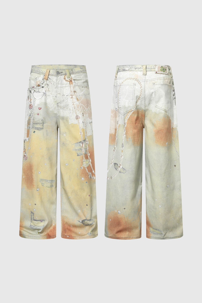 Stylish beautiful dress | Calum Print Hayley Jeans - Ideal for special occasions