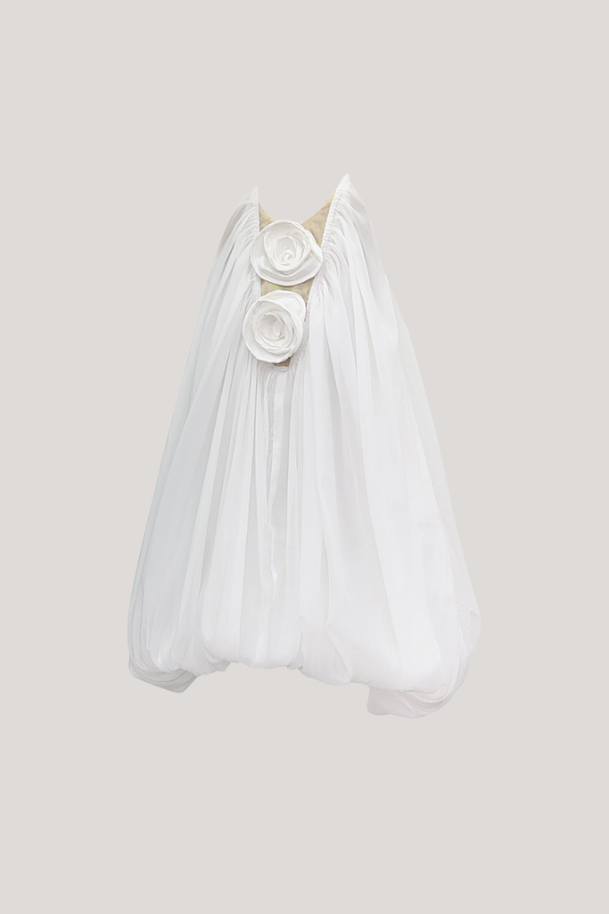 Stylish beautiful dress | Cam Ruch Flower Puffy Mini Dress - Ideal for special occasions