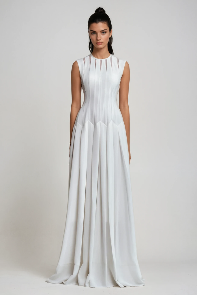 Shop  beautiful dress - Perfect for special occasions | Cambria Ruch Ruffle Sleeveless Maxi Dress
