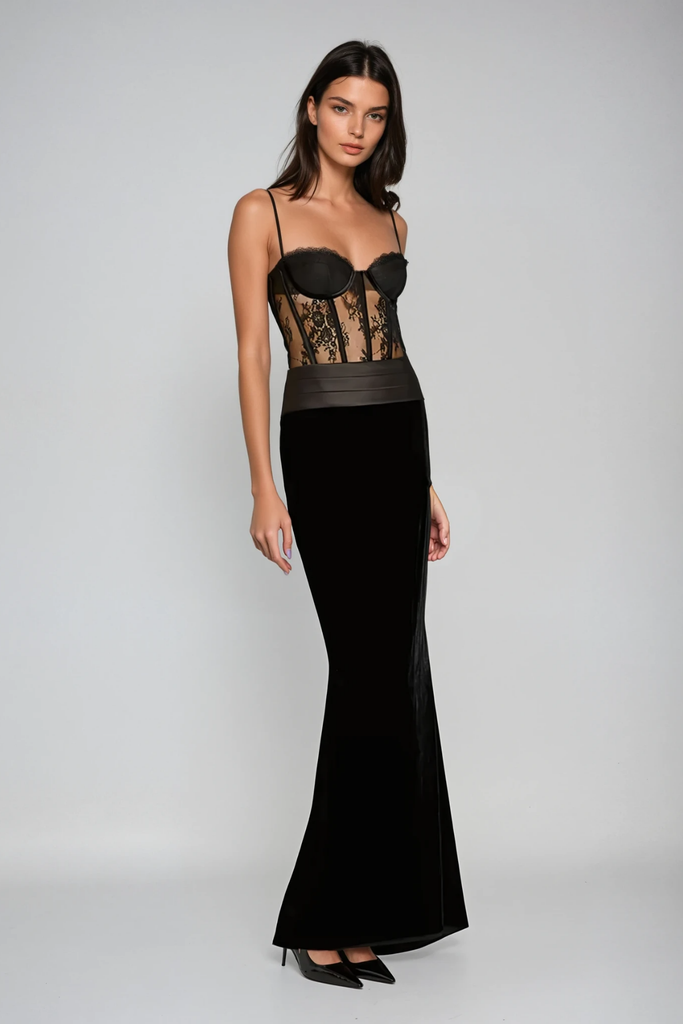 Shop  beautiful dress - Perfect for special occasions | Camillus Lace Corset Maxi Dress