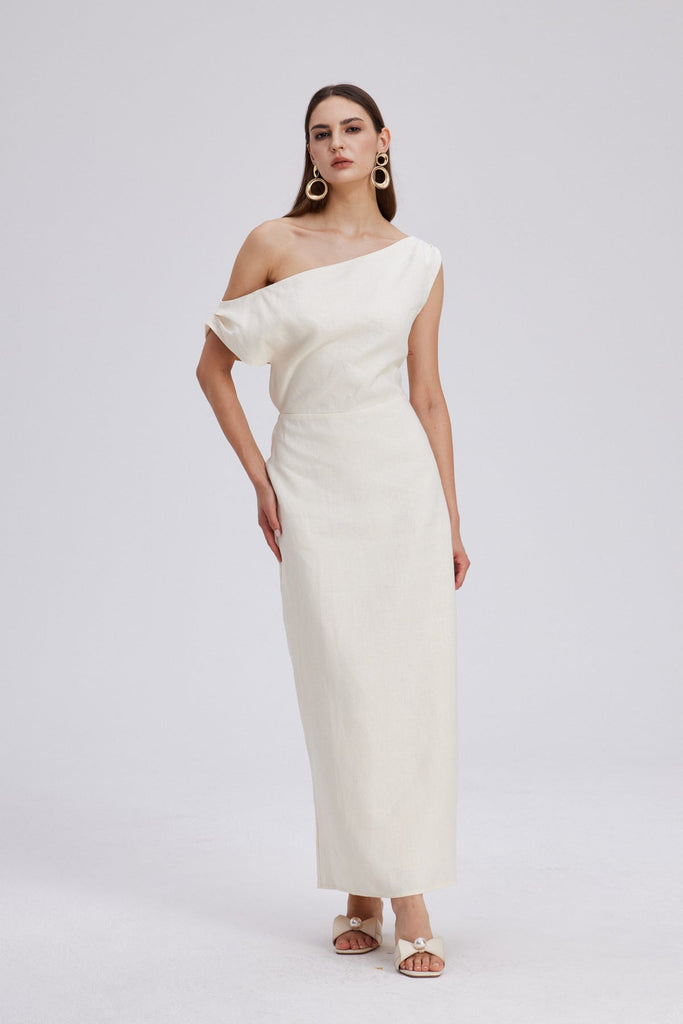 Shop  beautiful dress - Perfect for special occasions | Candela One Shoulder Ruch Maxi Dress