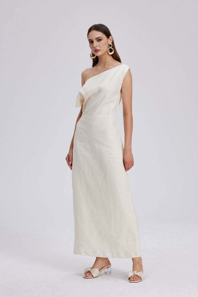 Shop  beautiful dress - Perfect for special occasions | Candela One Shoulder Ruch Maxi Dress
