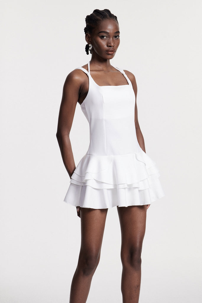 Stylish beautiful dress | Candelas Ruffle Mini Dress - Ideal for special occasions