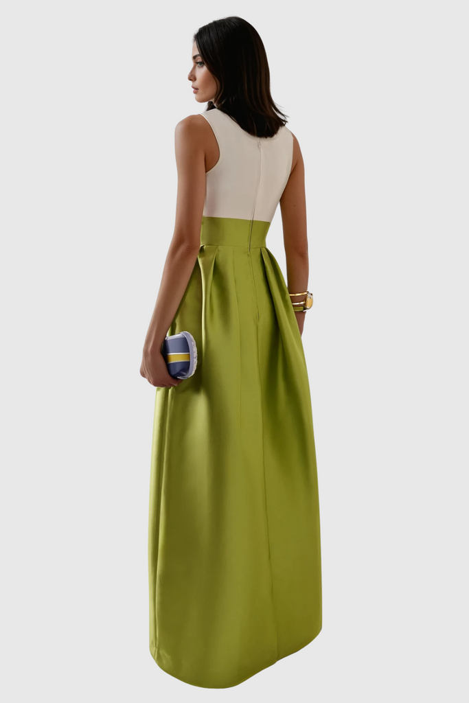 Candis Plunge Satin Maxi Dress - Stylish beautiful dress for special occasions | Buy Online