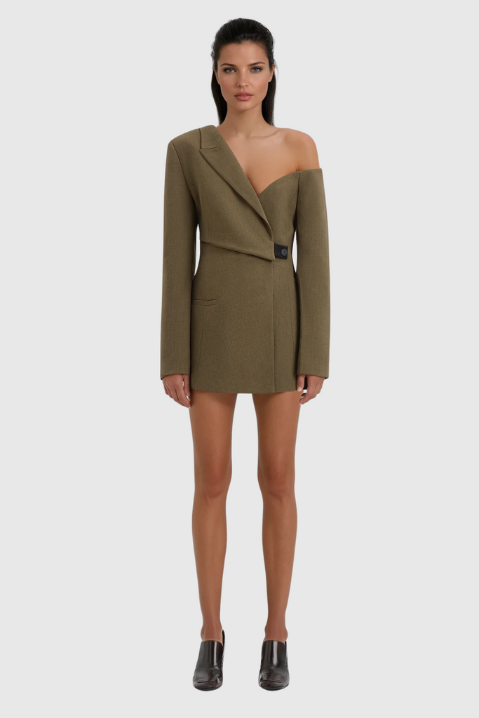 Caner Asymmetric One Shouder Blazer - Stylish beautiful dress for special occasions | Buy Online