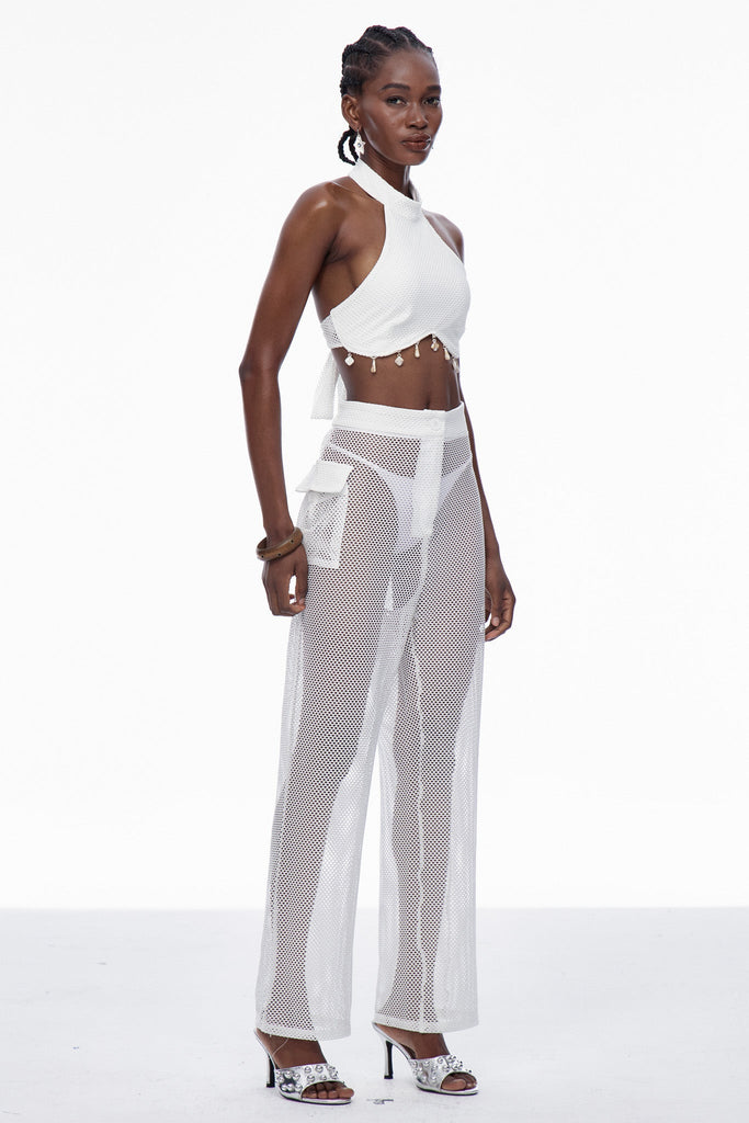 Stylish beautiful dress | Canute Cutout Knit Pants Set - Ideal for special occasions