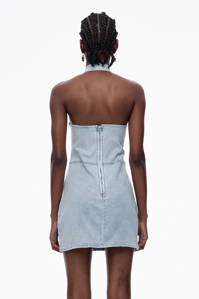 Shop  beautiful dress - Perfect for special occasions | Caratauc Cutout Denim Mini Dress