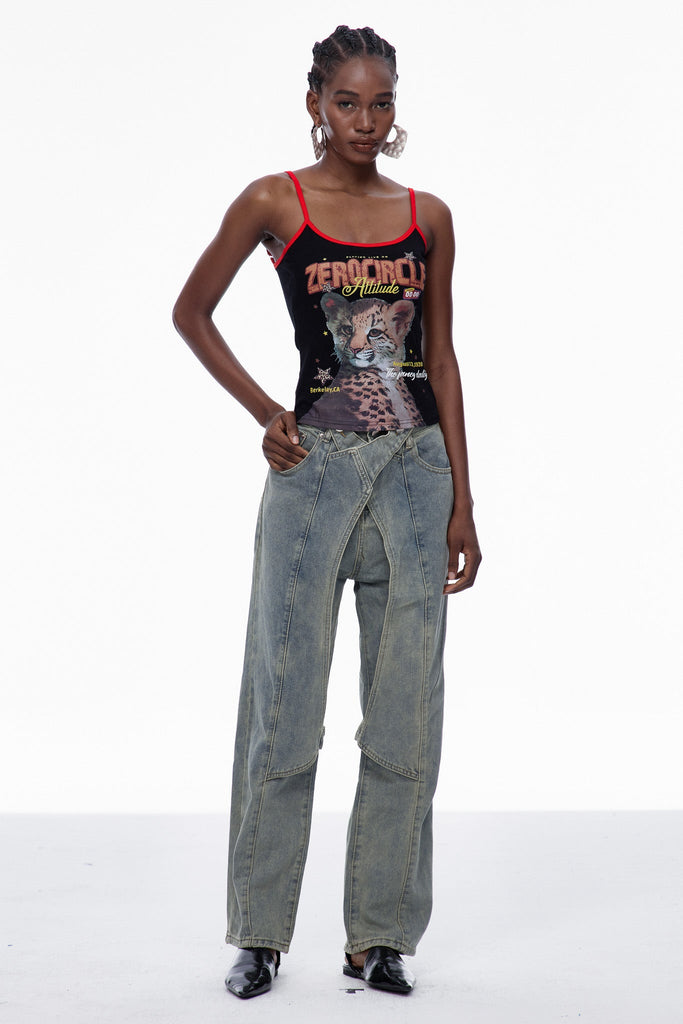 Shop  black dress - Perfect for special occasions | Carbry Print Spaghetti Top In Black