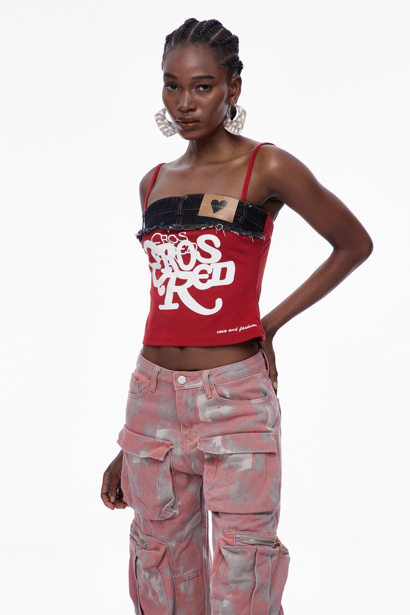 Cari Deconstruct Print Top