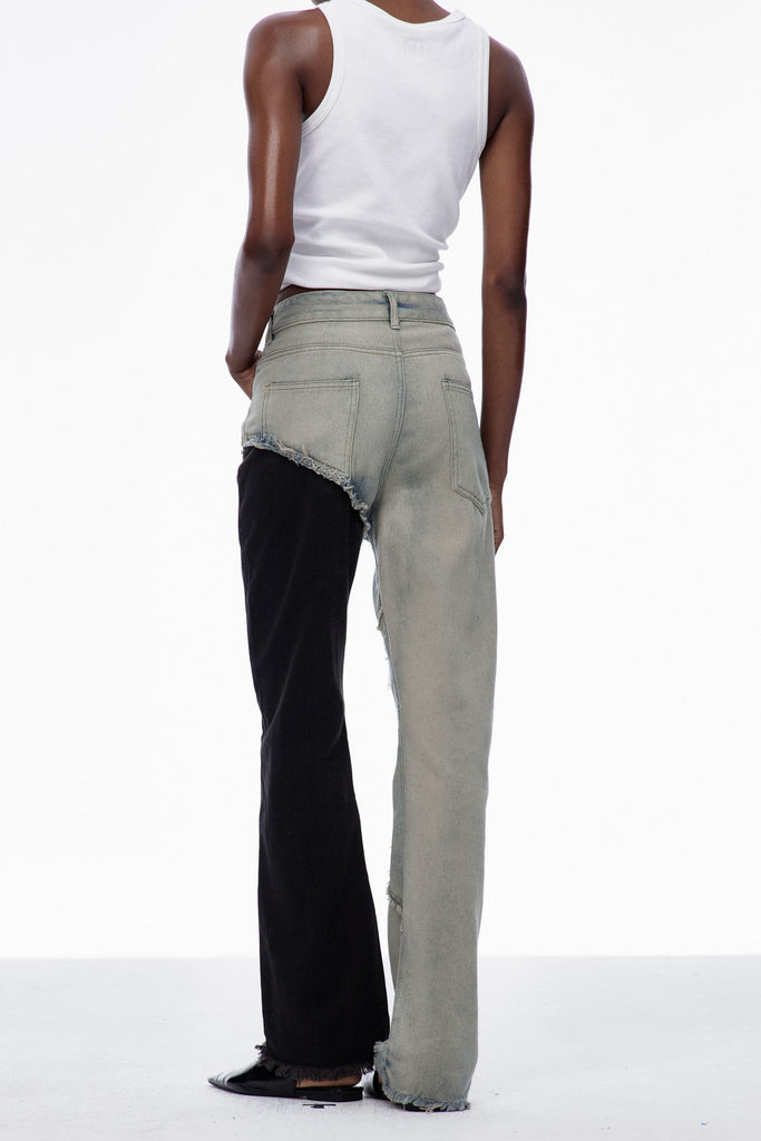 Carina Deconstruct Torn Jeans - Stylish beautiful dress for special occasions | Buy Online