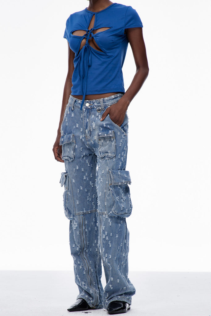 Stylish beautiful dress | Carley Torn Hayley Cargo Jeans - Ideal for special occasions