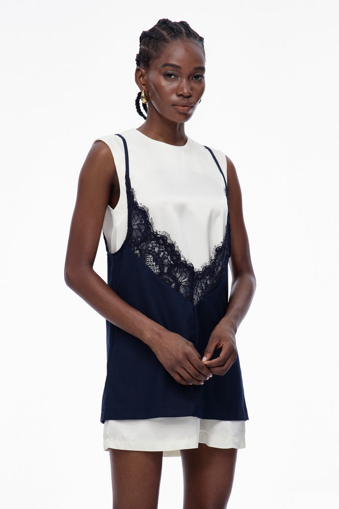 Shop  beautiful dress - Perfect for special occasions | Carloman Lace Sleeveless Top