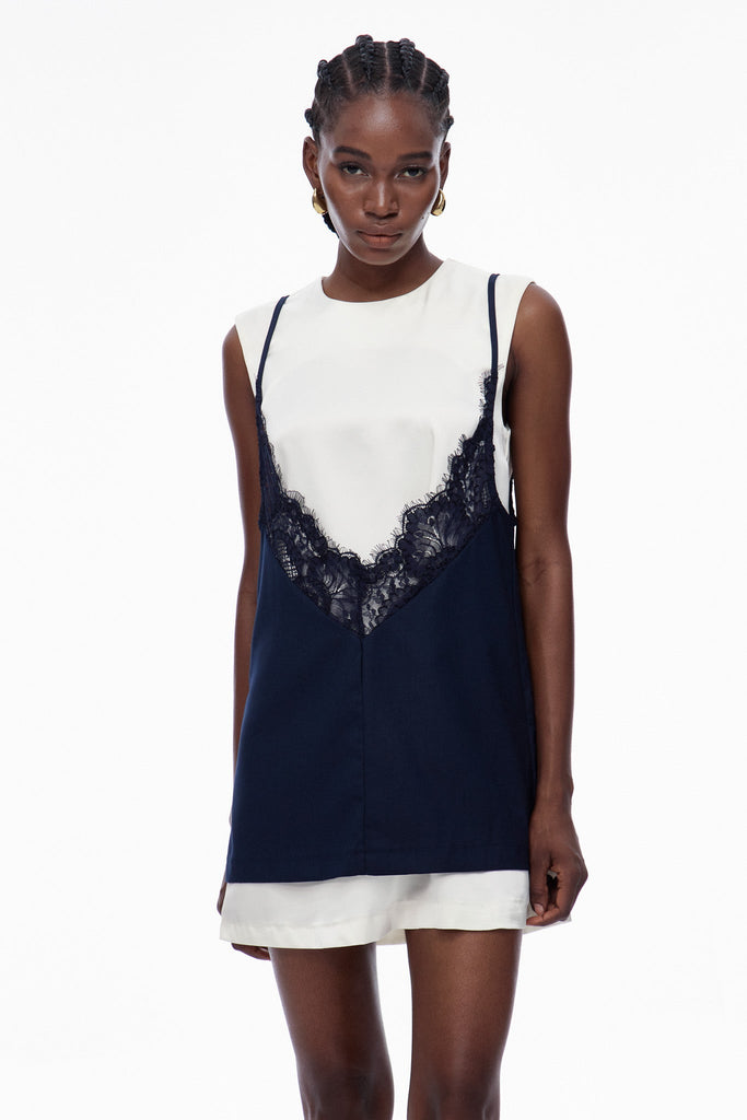 Shop  beautiful dress - Perfect for special occasions | Carloman Lace Sleeveless Top