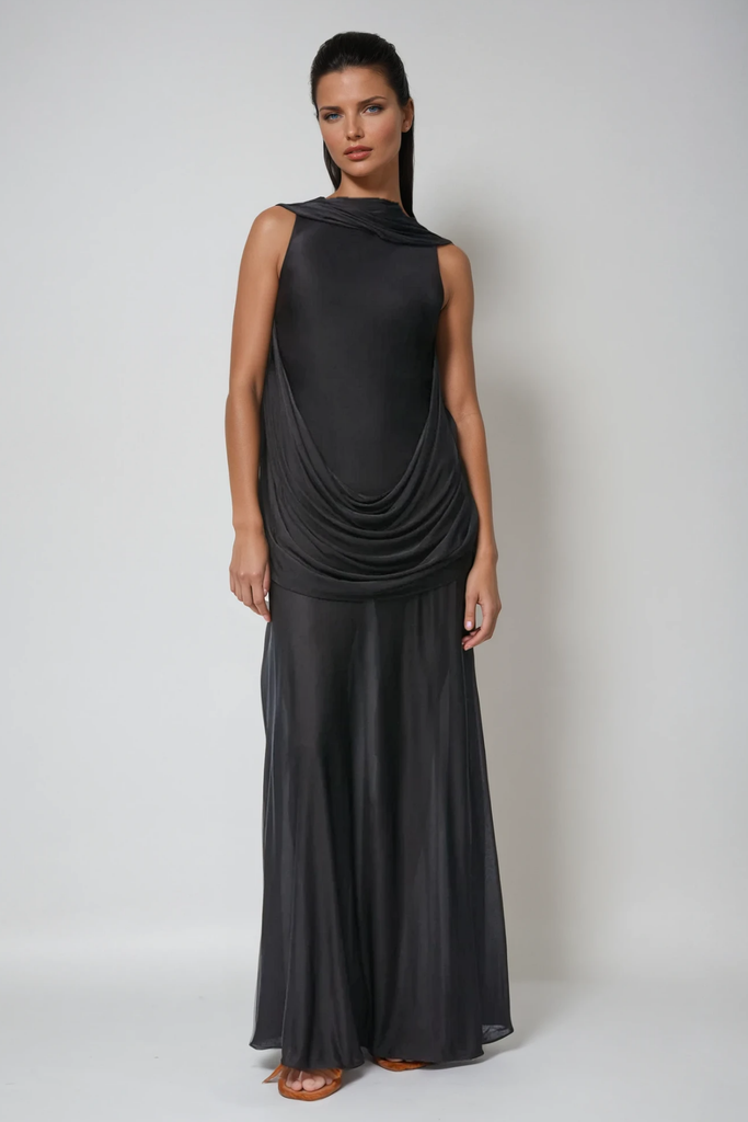 Stylish beautiful dress | Carmina Ruch Asymmetric Maxi Dress - Ideal for special occasions