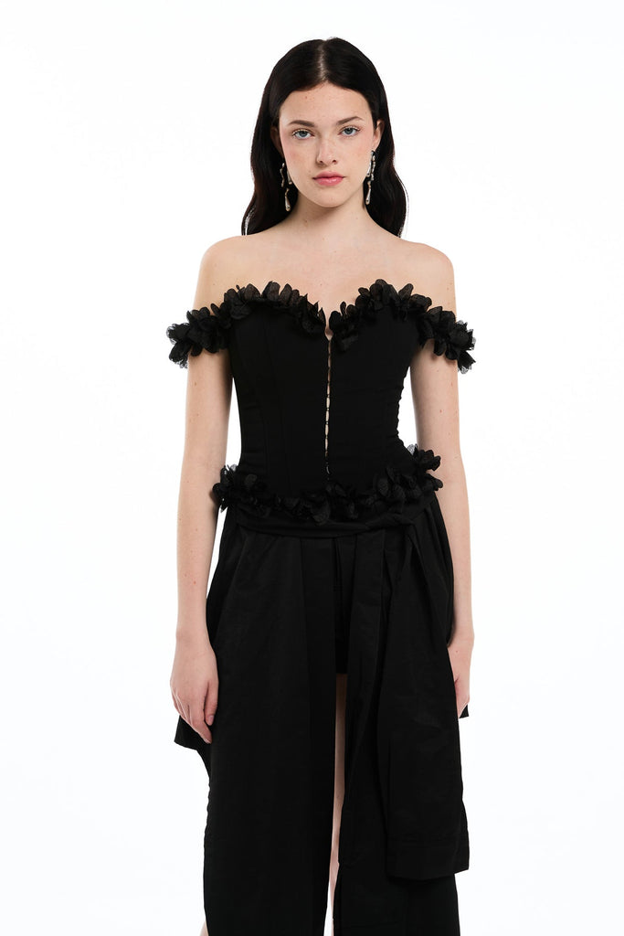 Carolin Off Shoulder Corset Top - Stylish beautiful dress for special occasions | Buy Online