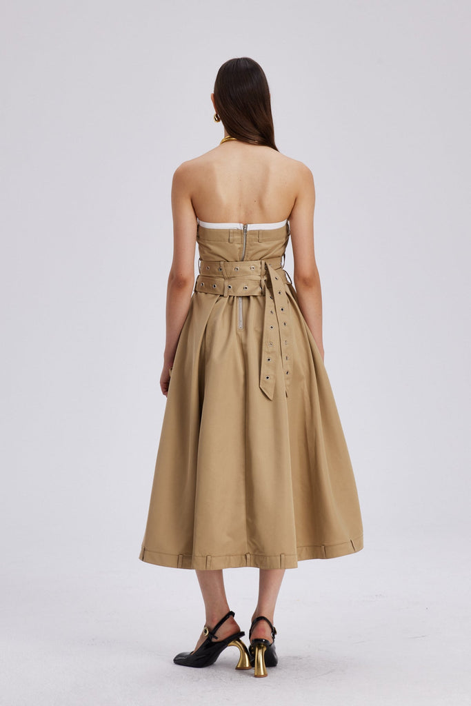 Stylish beautiful dress | Caroline Strapless Buckle Maxi Dress - Ideal for special occasions