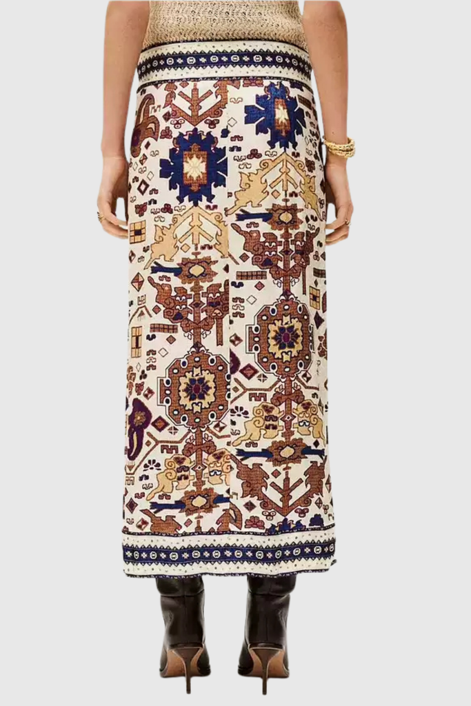 Shop  beautiful maxi - Perfect for special occasions | Carolyn Print Split Maxi Skirt