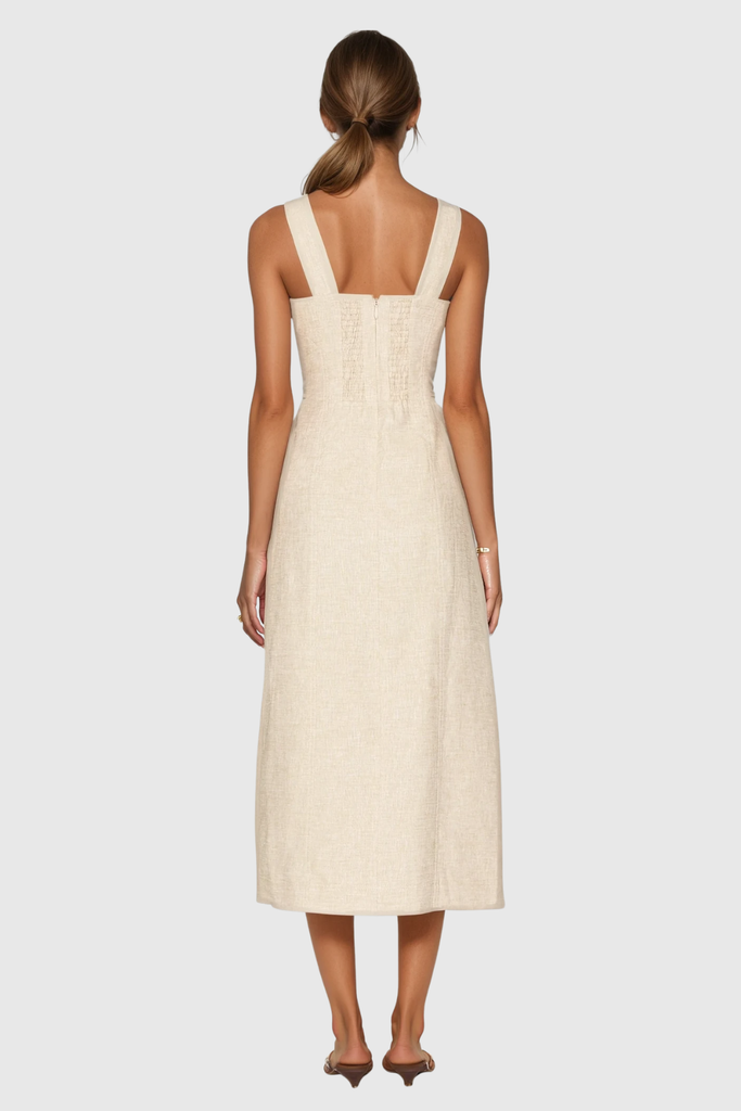 Stylish beautiful dress | Carpus Lace Up Split Maxi Dress - Ideal for special occasions