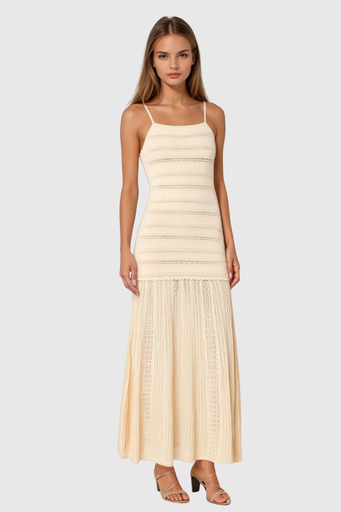 Stylish beautiful dress | Carrol Stripe Knit Maxi Dress - Ideal for special occasions