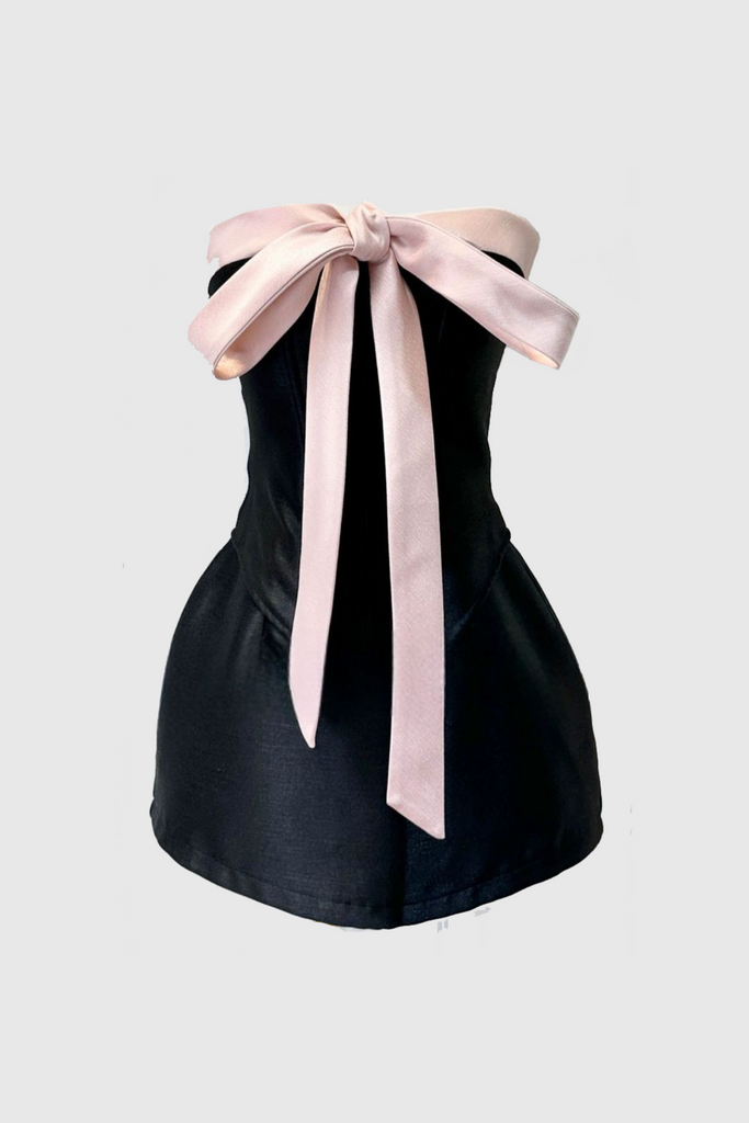 Stylish beautiful dress | Carrolyn Bow Strapless Corset Two Piece Set - Ideal for special occasions