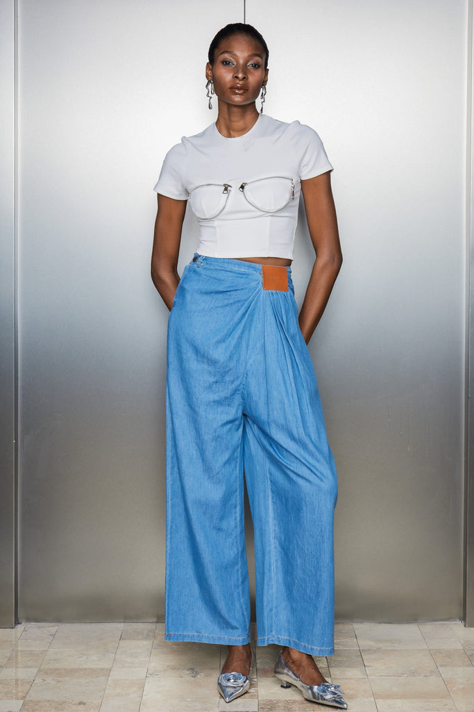 Stylish beautiful dress | Carry Ruch Asymmetric Jeans - Ideal for special occasions