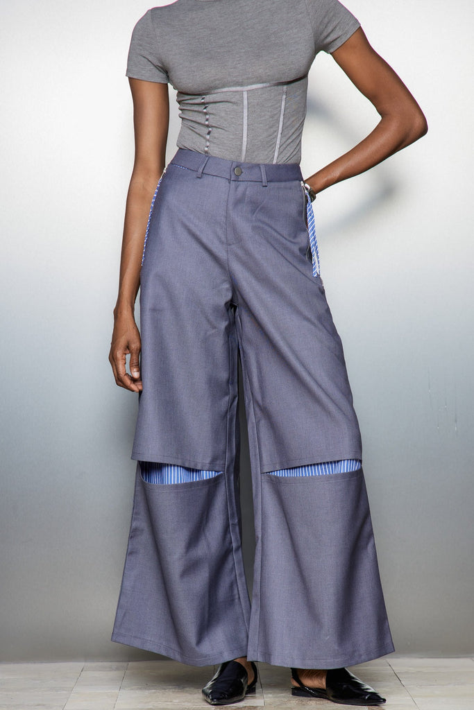 Carver Cutout Stripe Pants - Stylish beautiful dress for special occasions | Buy Online