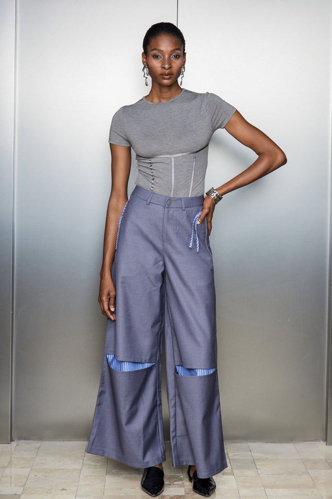 Carver Cutout Stripe Pants - Stylish beautiful dress for special occasions | Buy Online