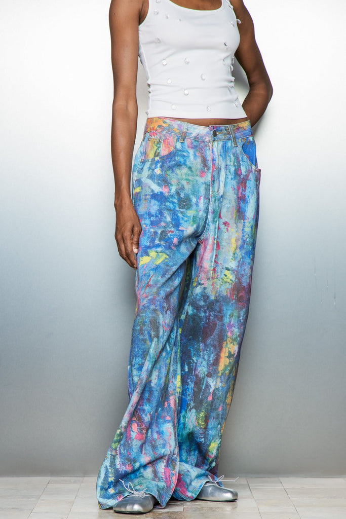 Stylish beautiful dress | Caryl Tie Dye Jeans - Ideal for special occasions