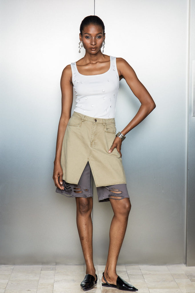 Shop  beautiful midi - Perfect for special occasions | Carys Deconstruct Torn Midi Pants