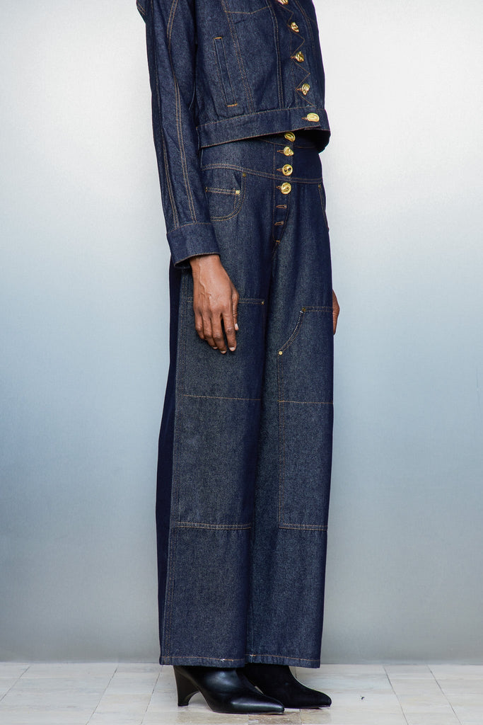 Shop  beautiful dress - Perfect for special occasions | Cass Button Straight Jeans