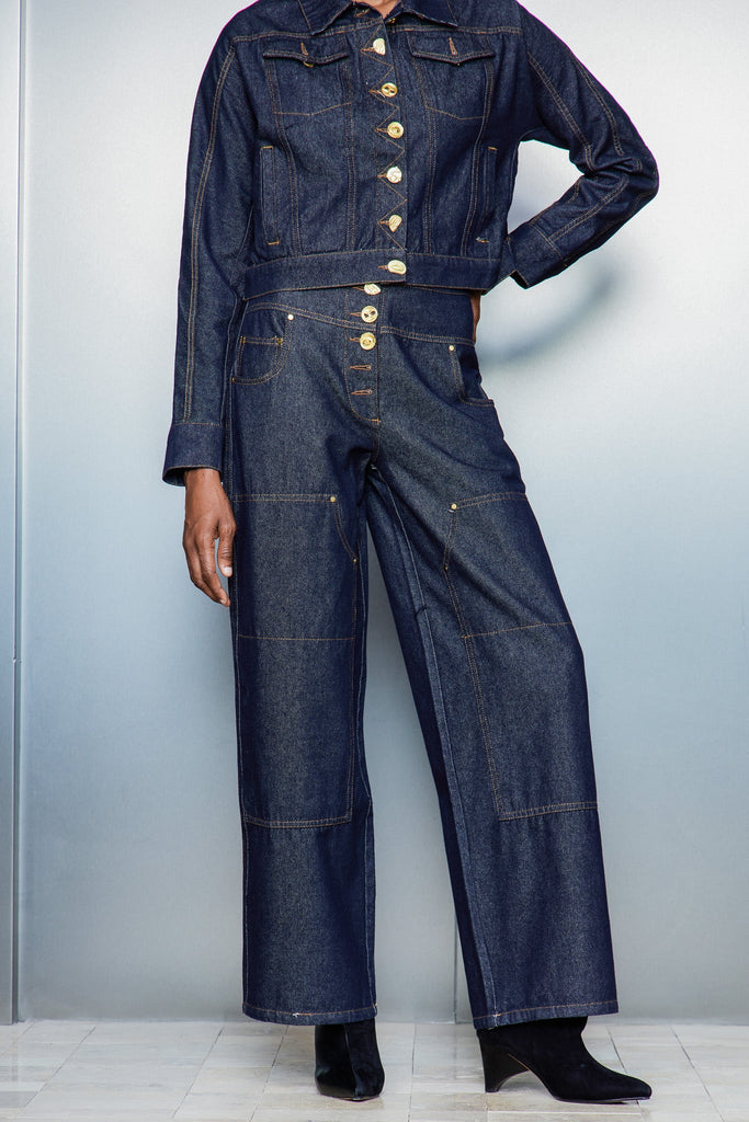 Shop  beautiful dress - Perfect for special occasions | Cass Button Straight Jeans