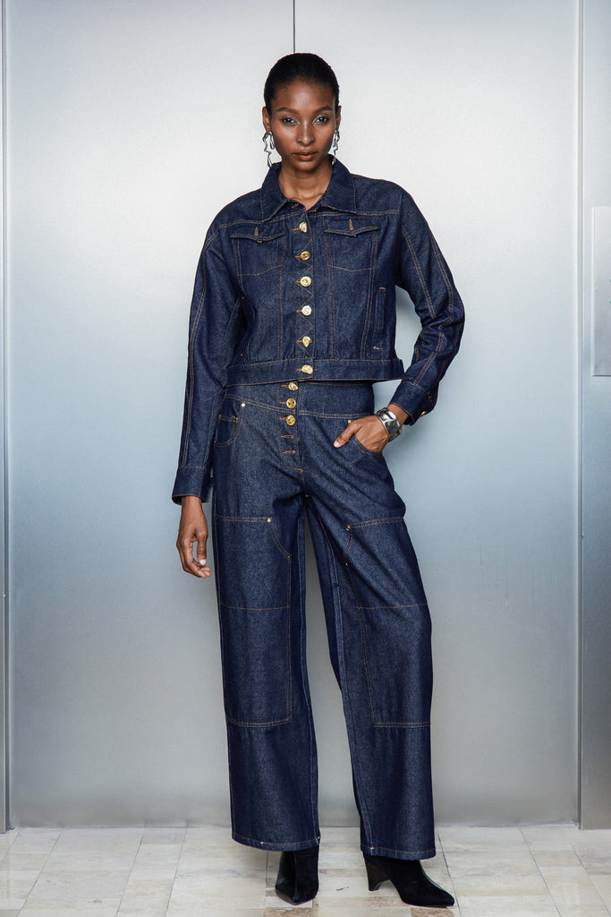 Shop  beautiful dress - Perfect for special occasions | Cass Lapel Button Denim Jacket