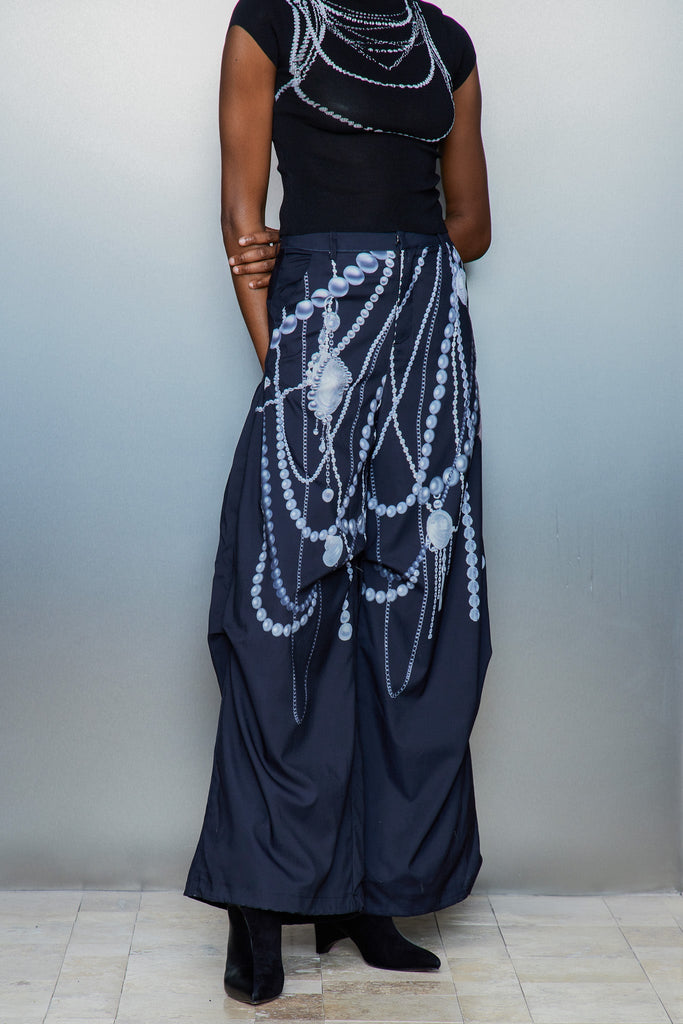 Shop  beautiful dress - Perfect for special occasions | Cassiel Pearl Chain Print Pants