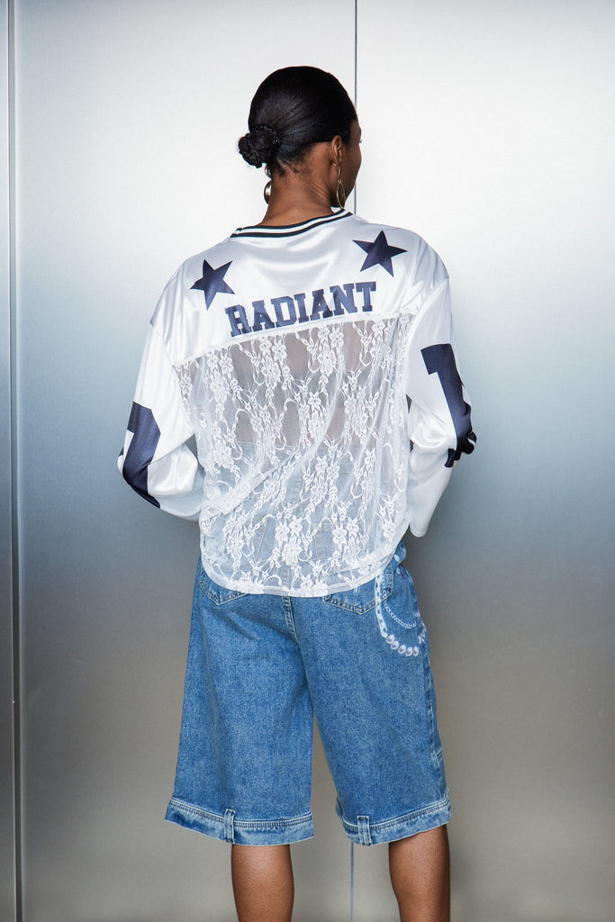 Stylish beautiful dress | Cassius Lace Satin Top - Ideal for special occasions