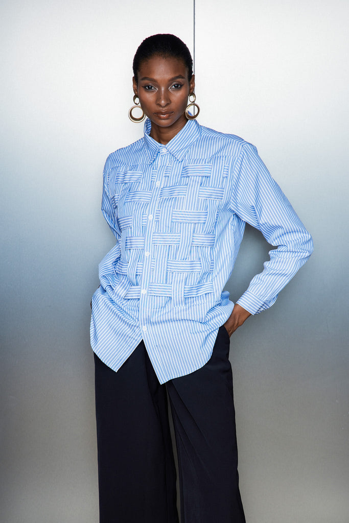 Shop  beautiful dress - Perfect for special occasions | Castor Stripe Cross Shirt