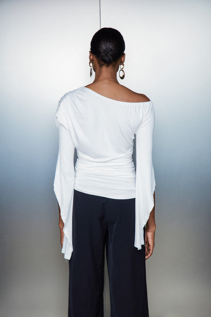 Catahecassa Ruch Drawstring Asymmetric Top - Stylish beautiful dress for special occasions | Buy Online