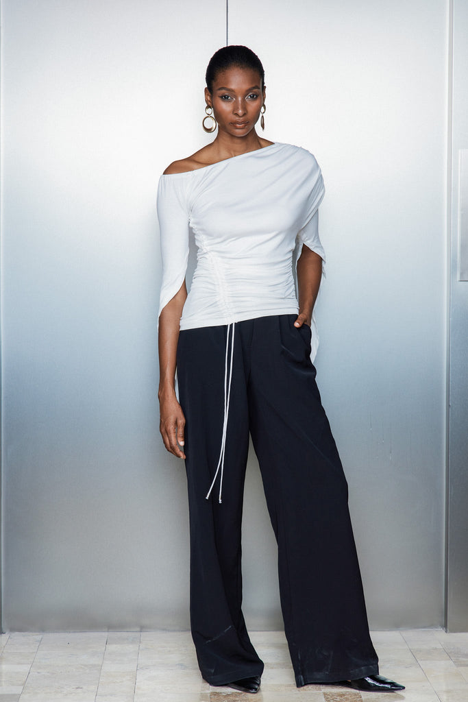 Shop  beautiful dress - Perfect for special occasions | Catahecassa Ruch Drawstring Asymmetric Top