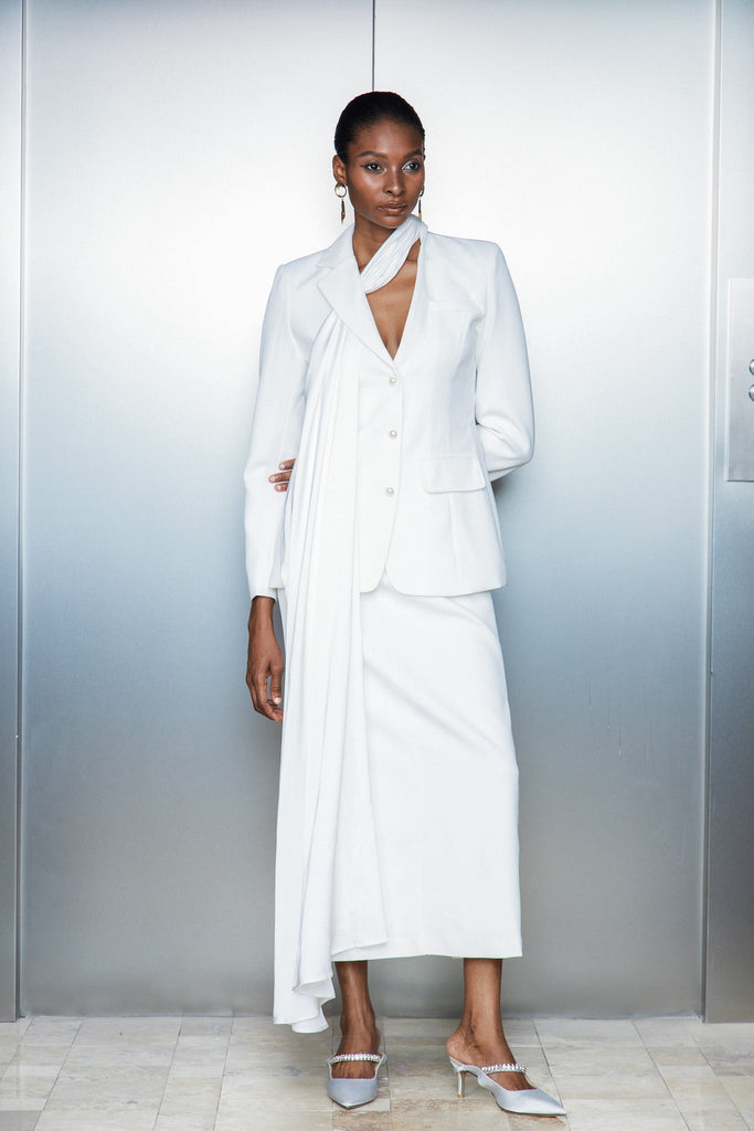 Cataleya Asymmetric Blazer Set - Stylish beautiful dress for special occasions | Buy Online