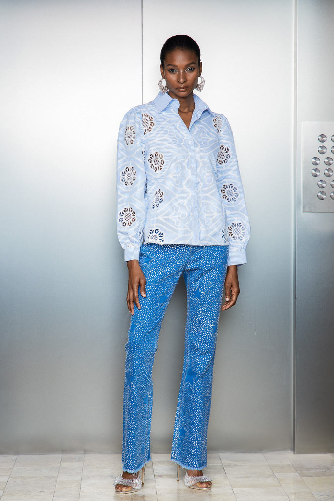 Shop  beautiful dress - Perfect for special occasions | Catello Rhinestone Star Jeans