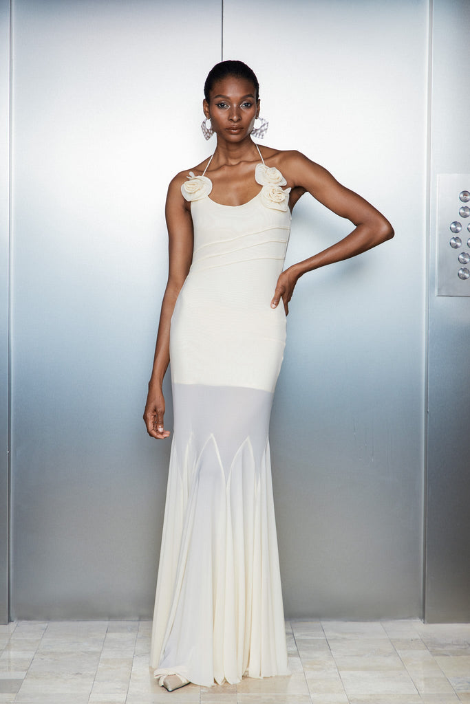 Shop  beautiful dress - Perfect for special occasions | Catguocaun Flower Ruffle Maxi Dress