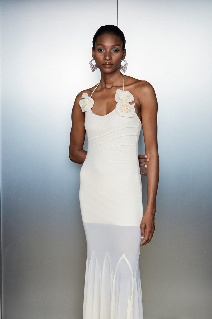 Shop  beautiful dress - Perfect for special occasions | Catguocaun Flower Ruffle Maxi Dress