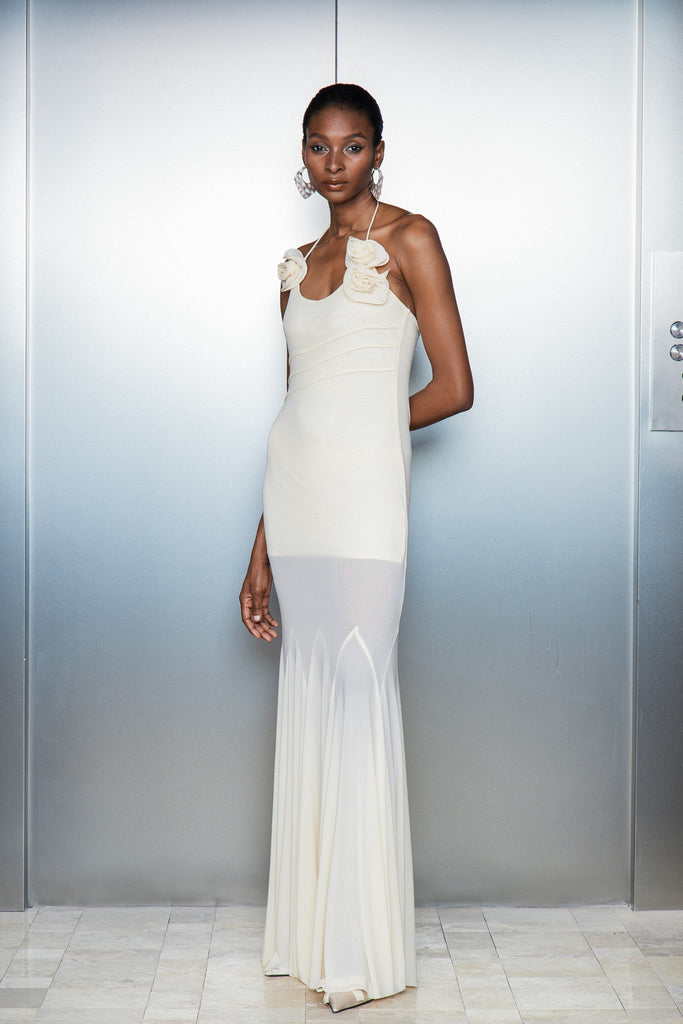 Shop  beautiful dress - Perfect for special occasions | Catguocaun Flower Ruffle Maxi Dress