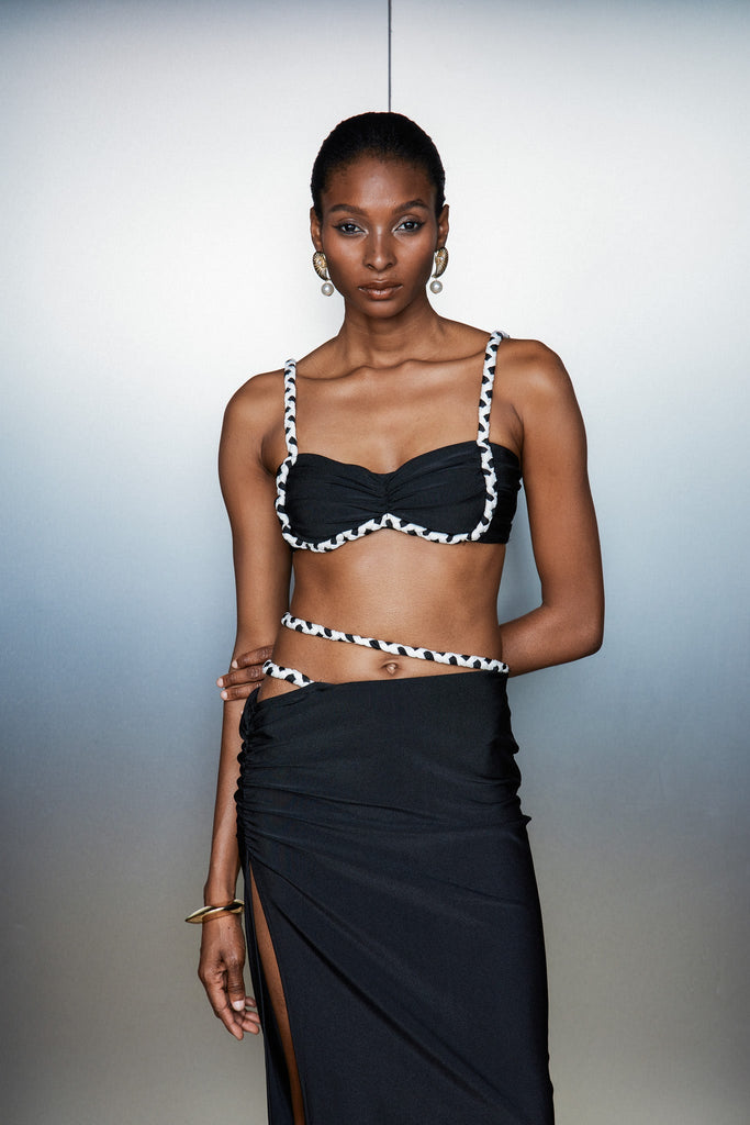 Cathassach Ruch Split Skirt Set - Stylish beautiful dress for special occasions | Buy Online