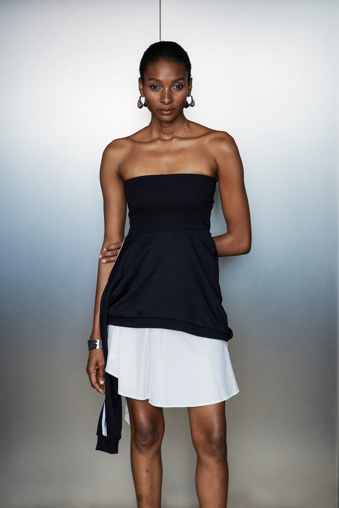 Cathrine Strapless Asymmetric Mini Dress - Stylish beautiful dress for special occasions | Buy Online