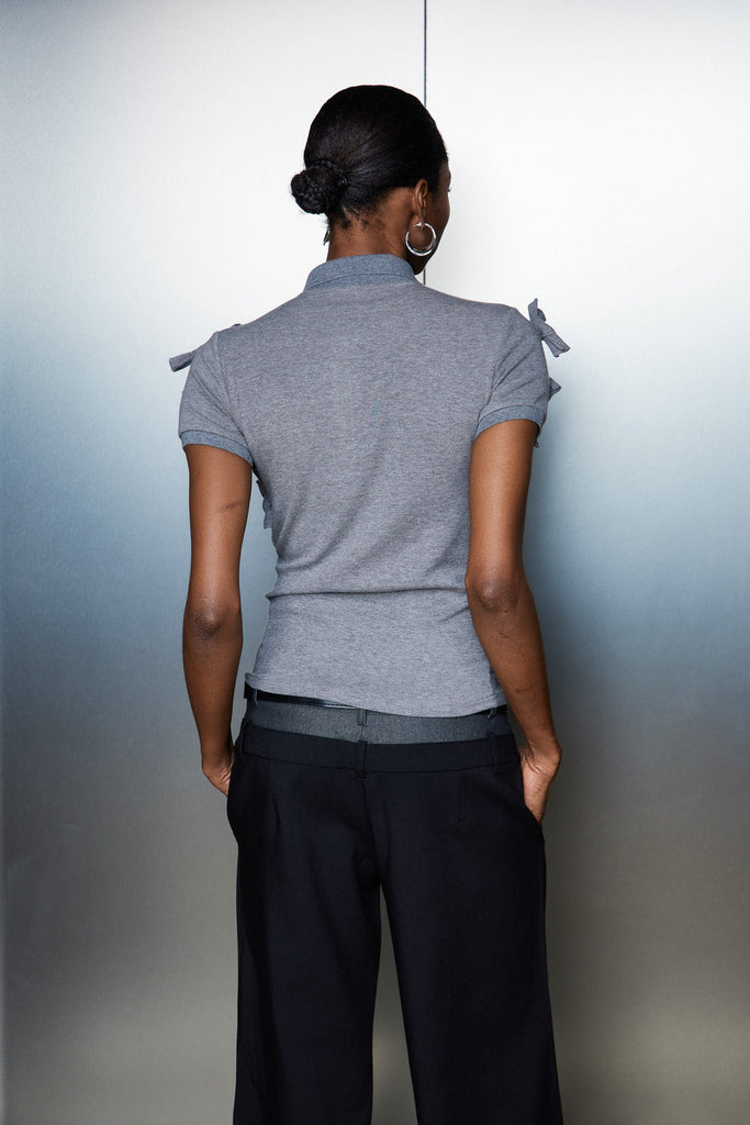 Catina Embellished Polo Top - Stylish beautiful dress for special occasions | Buy Online