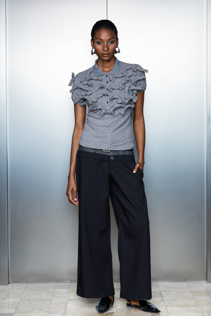 Catina Embellished Polo Top - Stylish beautiful dress for special occasions | Buy Online