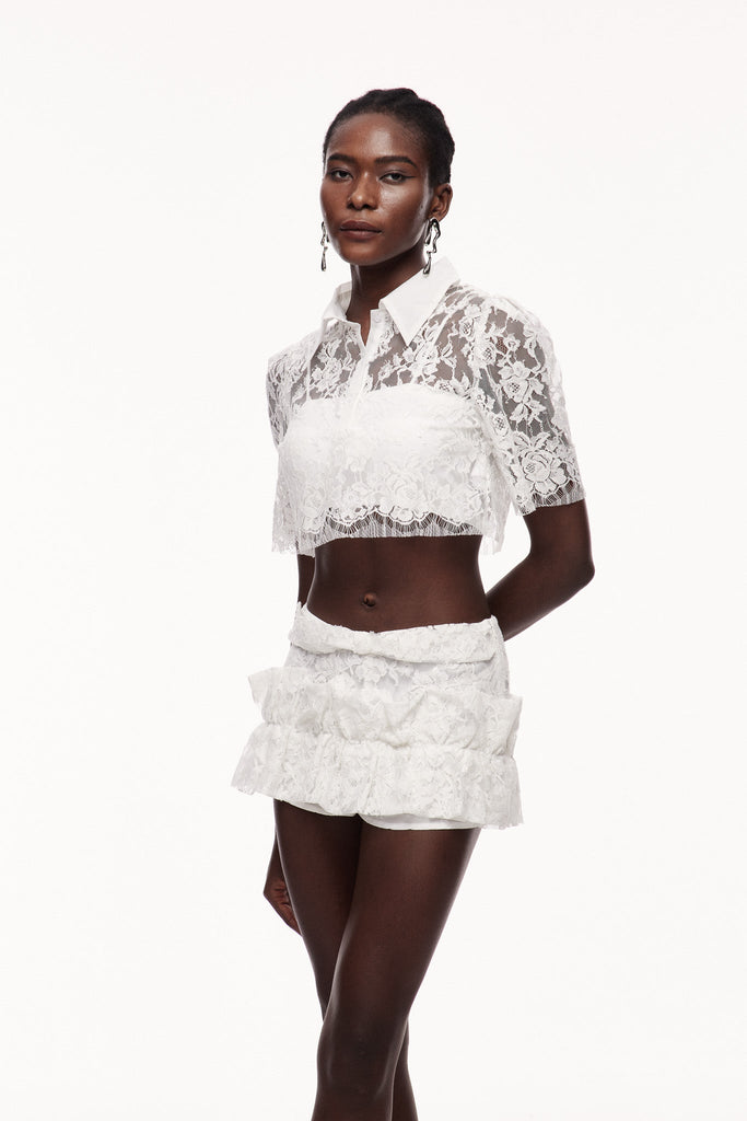 Shop  beautiful dress - Perfect for special occasions | Catuxa Lace Cutout Bow Skirt Set