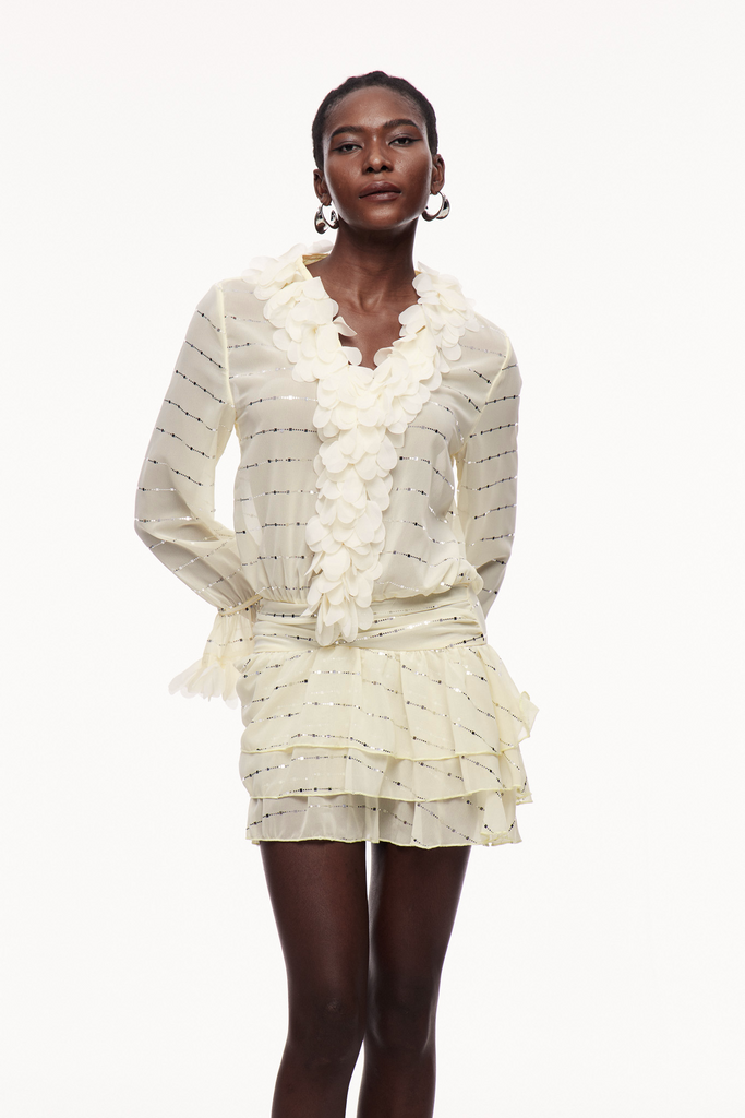 Shop  beautiful dress - Perfect for special occasions | Cavan Sequin Ruffle Mini Dress