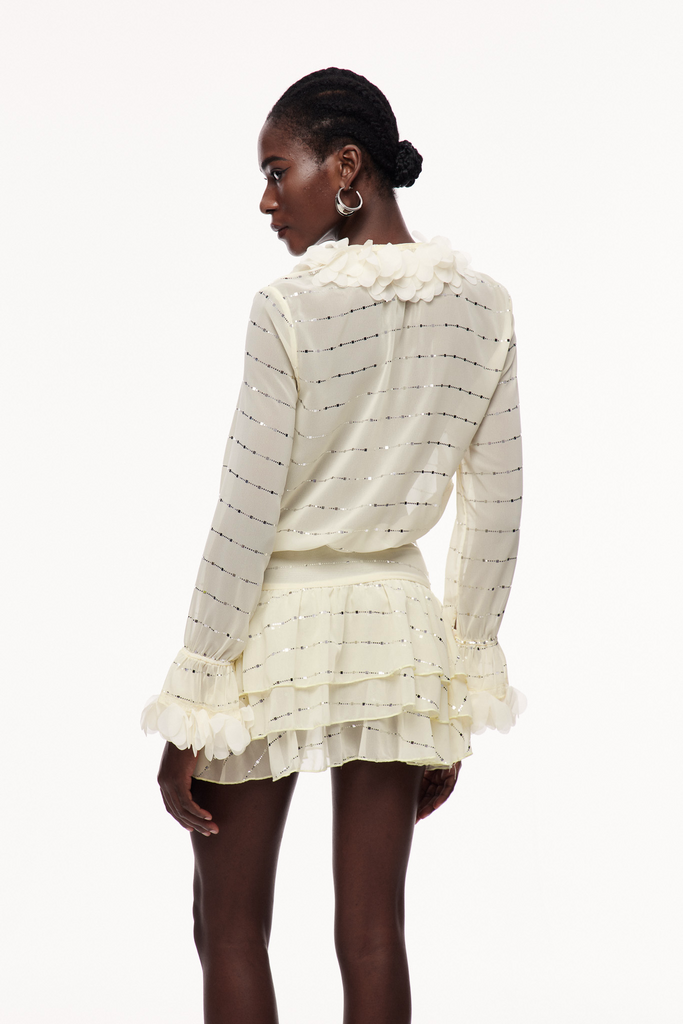 Shop  beautiful dress - Perfect for special occasions | Cavan Sequin Ruffle Mini Dress