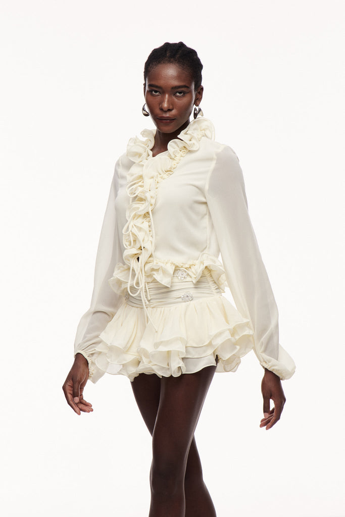 Shop  beautiful dress - Perfect for special occasions | Cayden Ruffle Ruch Skirt Set